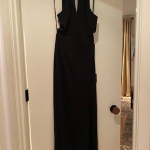 LULUS black halter backless dress